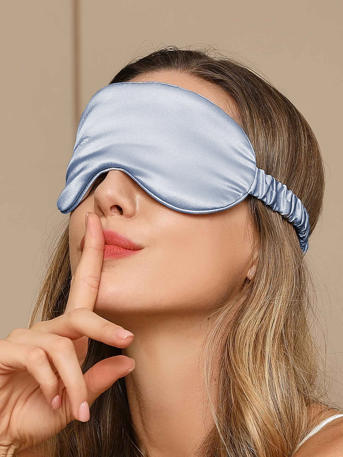 [Light Blue] SilkSilky-UK 19Momme Pure Silk Eye Mask 003