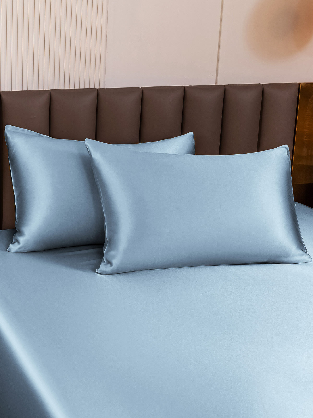 [Light Blue] SilkSilky-UK 19Momme Pure Silk Pillowcase 003