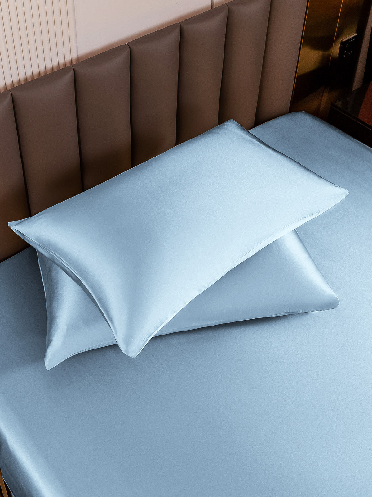 [Light Blue] SilkSilky-UK 19Momme Pure Silk Pillowcase 004