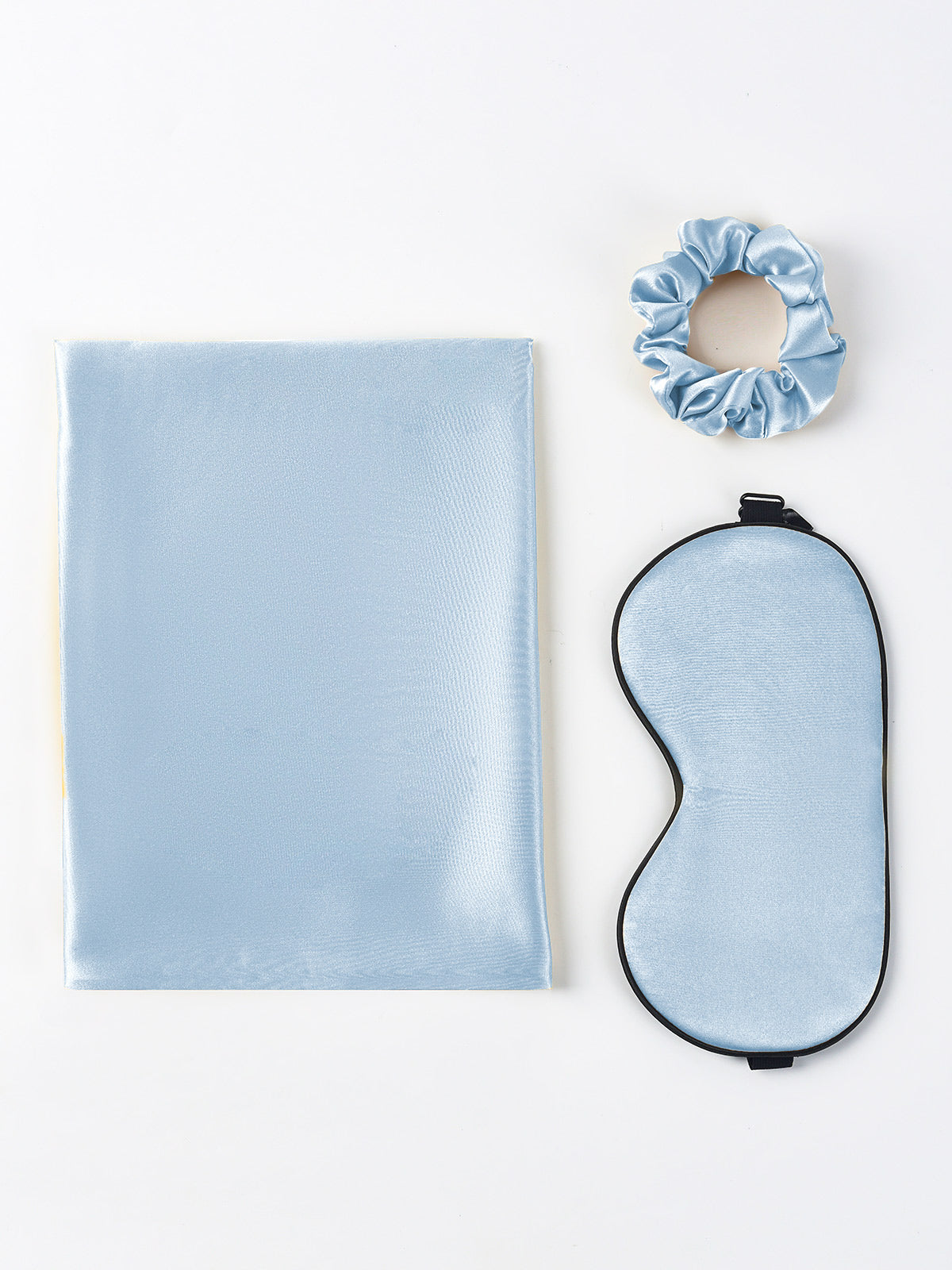 [Light Blue] SilkSilky-UK 19Momme Pure Silk Pillowcase Set 004