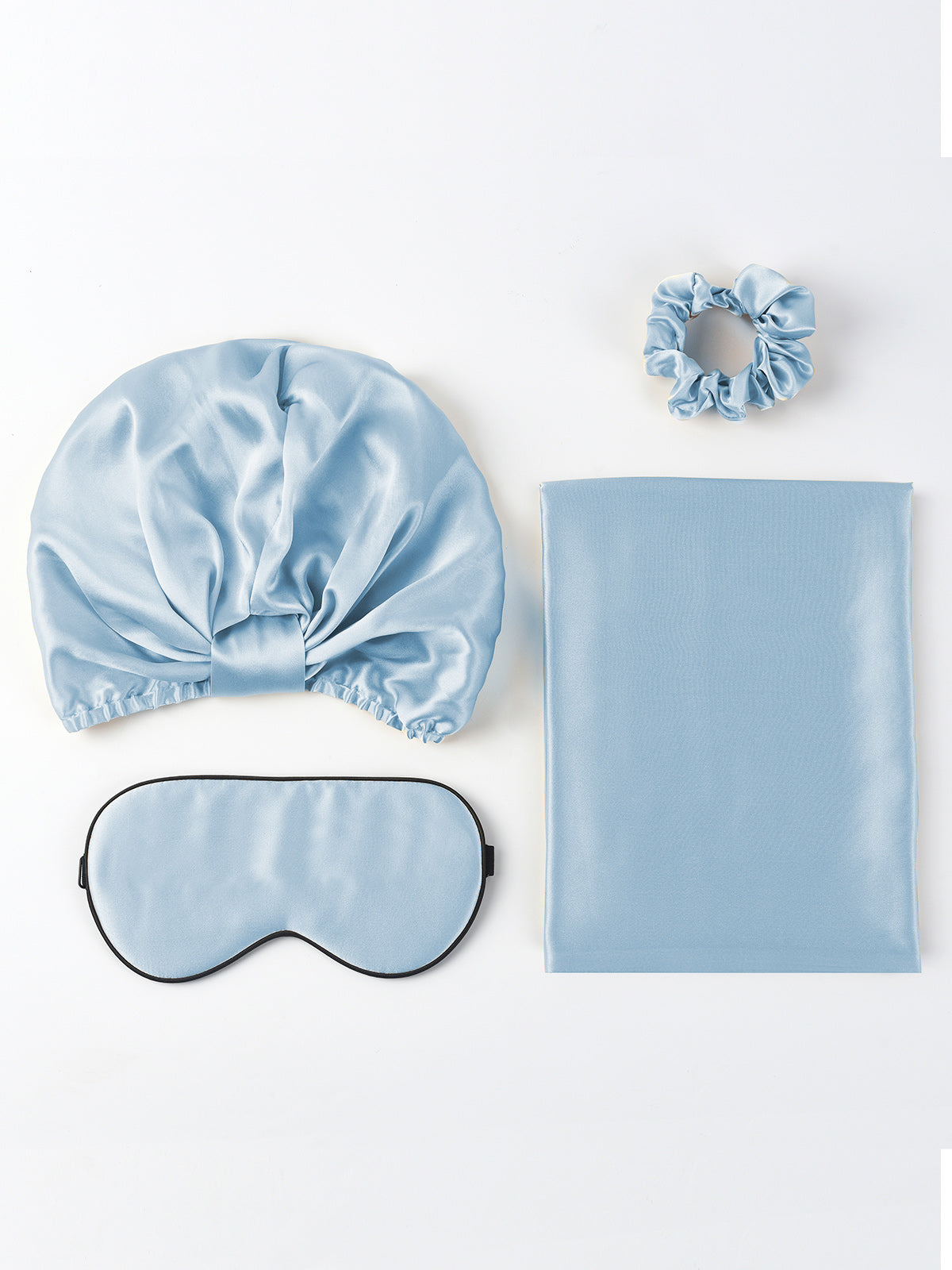 [Light Blue] SilkSilky-UK 19Momme Pure Silk Pillowcase Set 005