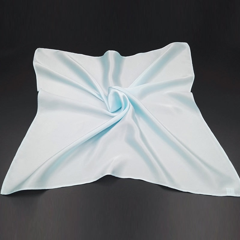 [Light Blue] SilkSilky-UK Pure Silk Scarf 005