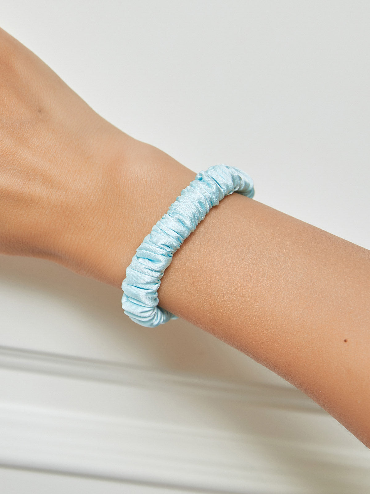[Light Blue] SilkSilky-UK Scrunchie 001