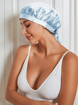 [Light Blue] SilkSilky-UK Sleep Cap 004