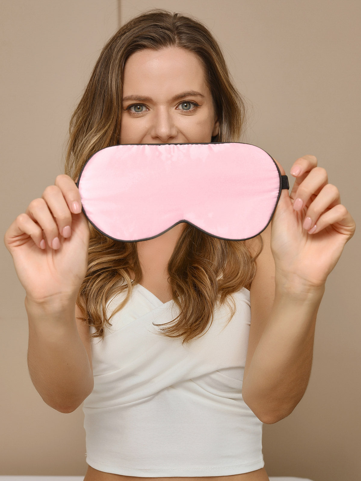 [Light Pink] SilkSilky-UK 19Momme Pure Silk Eye Mask 004