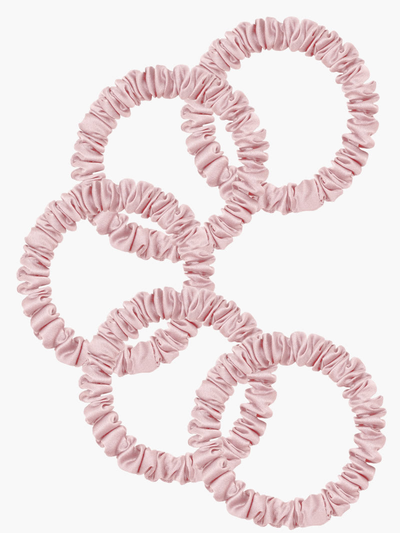 [Light Pink] SilkSilky-UK 19Momme Pure Silk Scrunchie 004