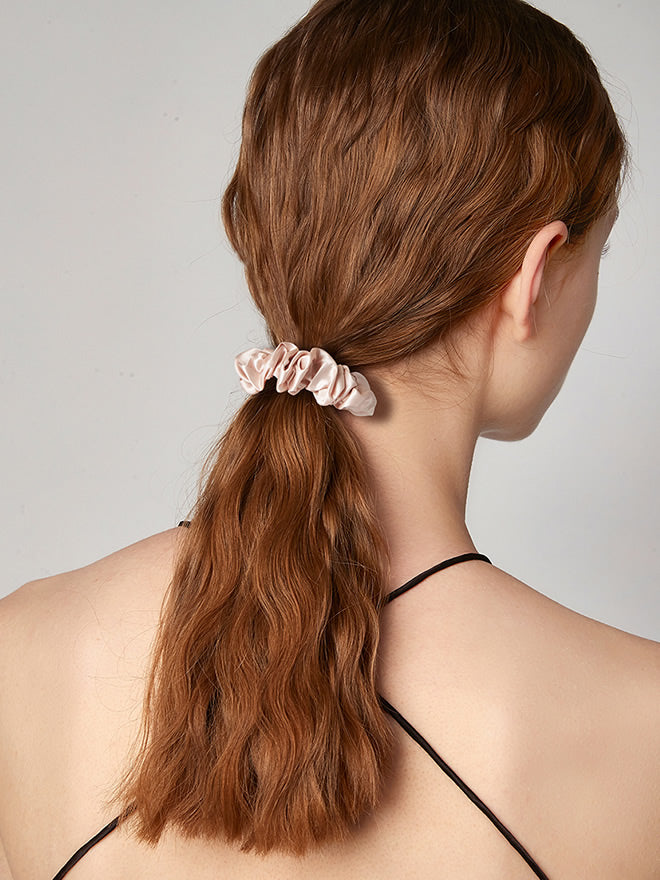 [Light Pink] SilkSilky-UK 19Momme Pure Silk Scrunchie 005
