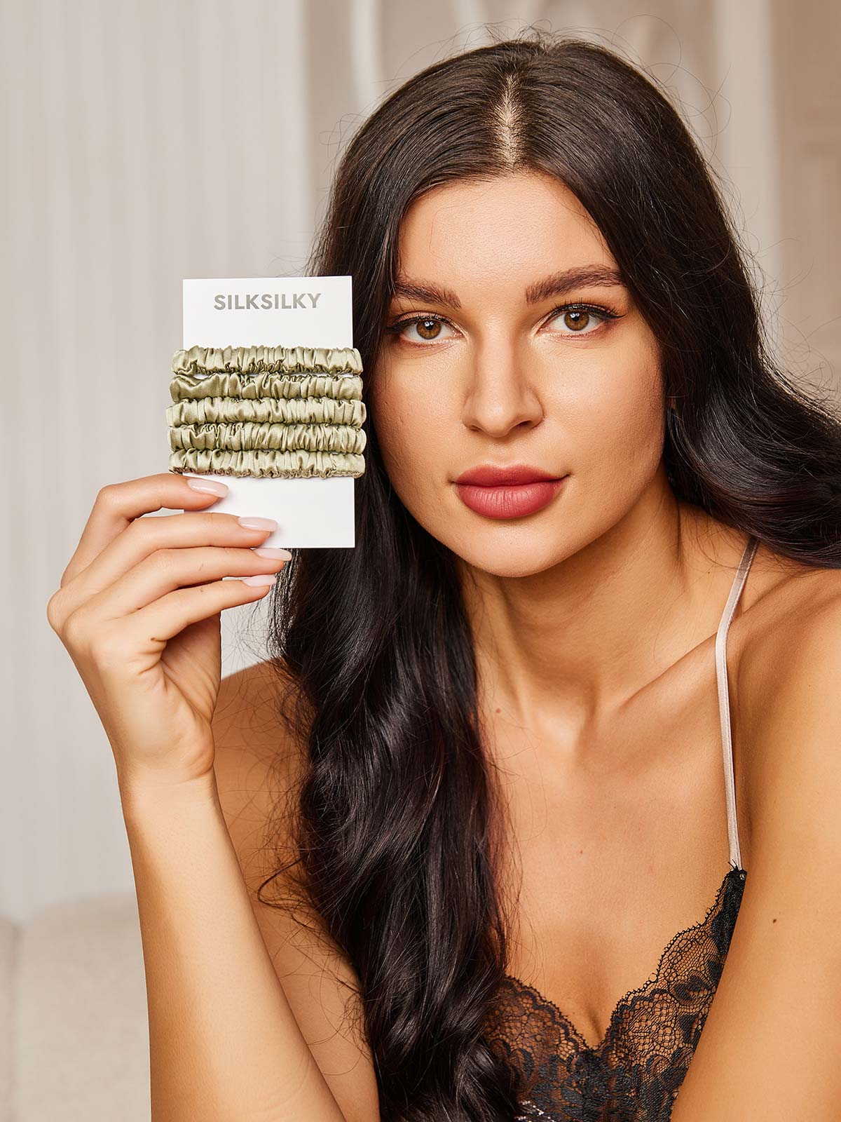 [Mint Green] SilkSilky-UK Scrunchie 001