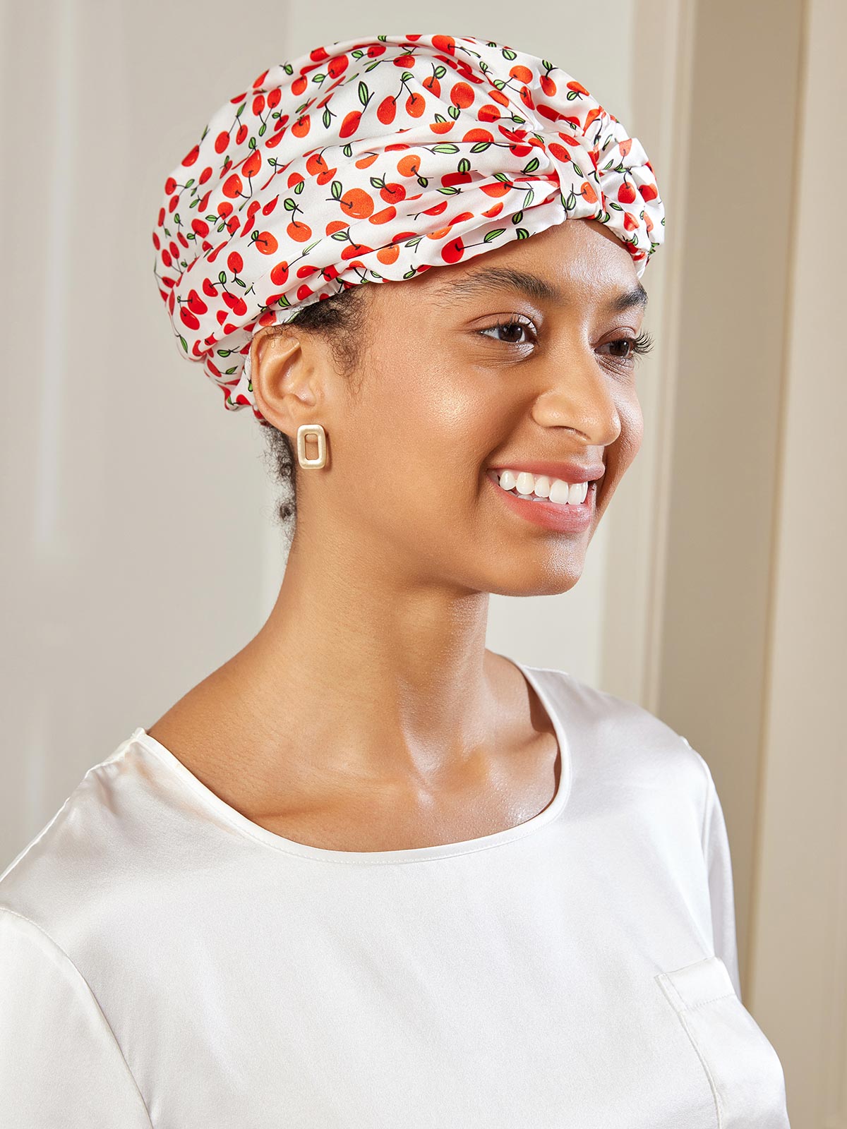 [Multi] SilkSilky-UK Pure Silk Sleep Cap 002
