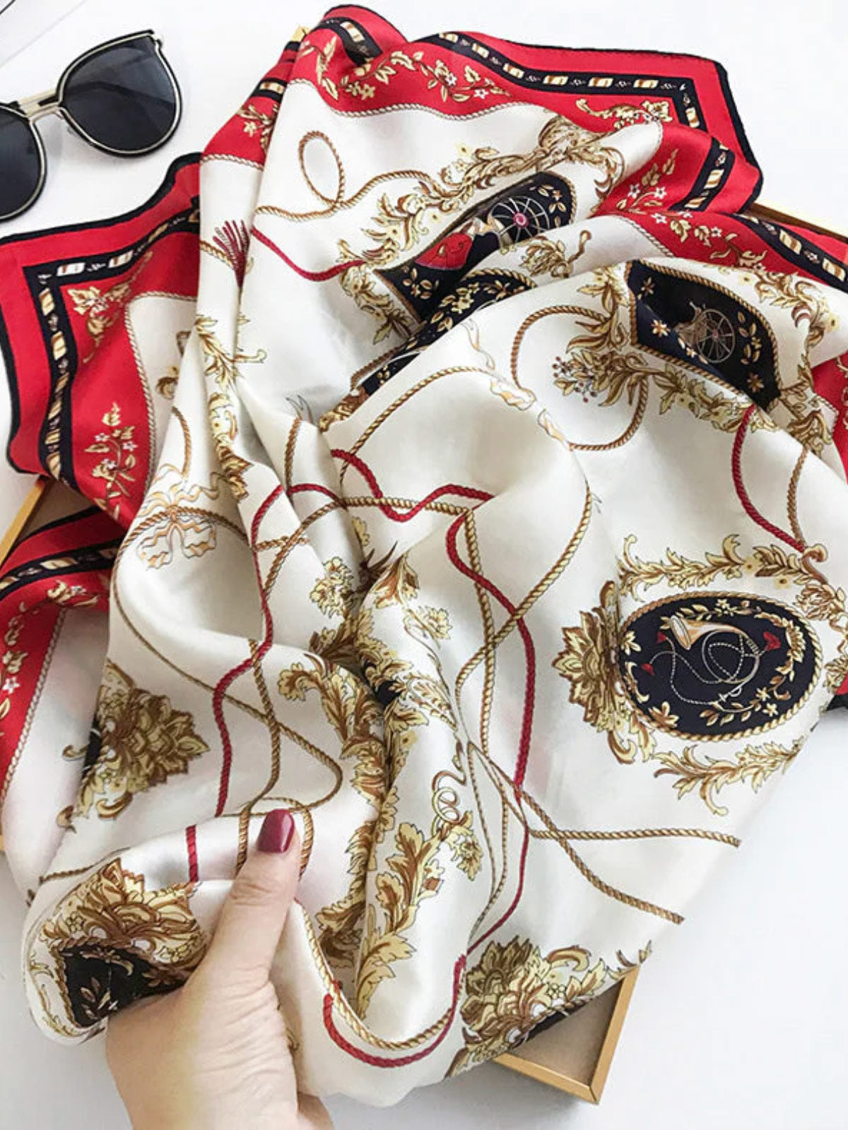 [P001] SilkSilky-UK Pure Silk Scarf 005