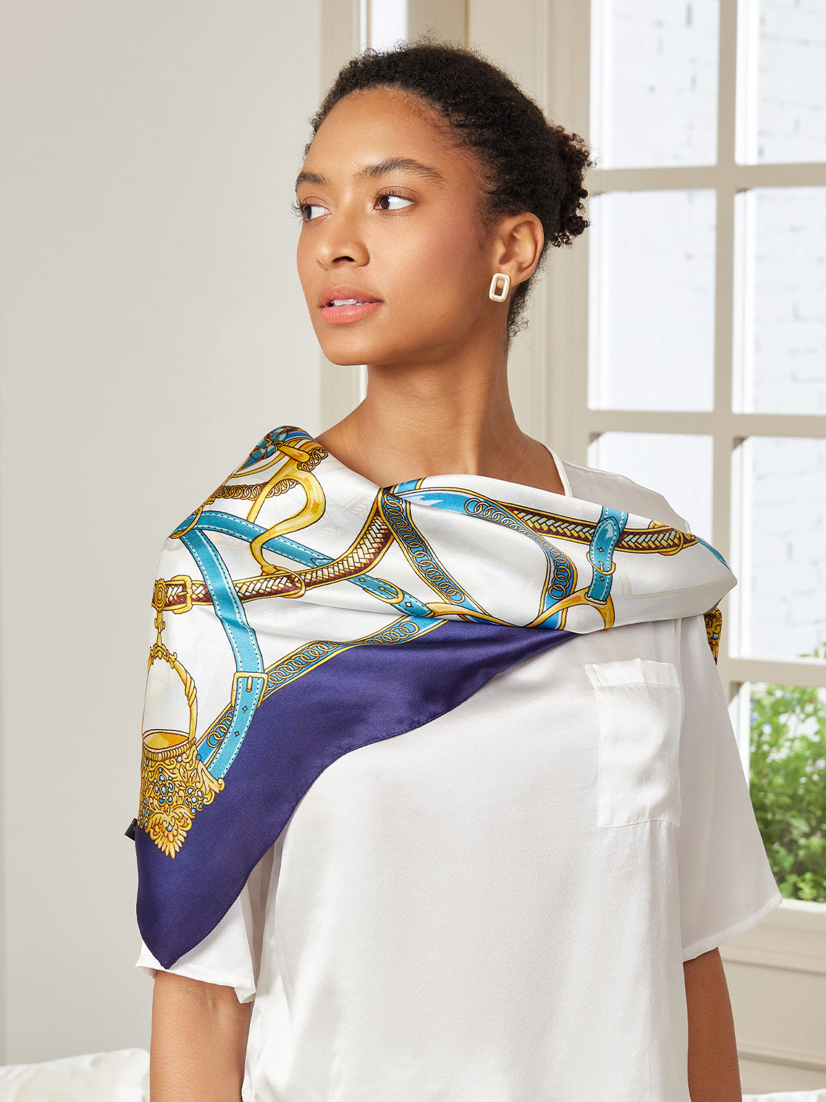 [P005] SilkSilky-UK Pure Silk Scarf 001