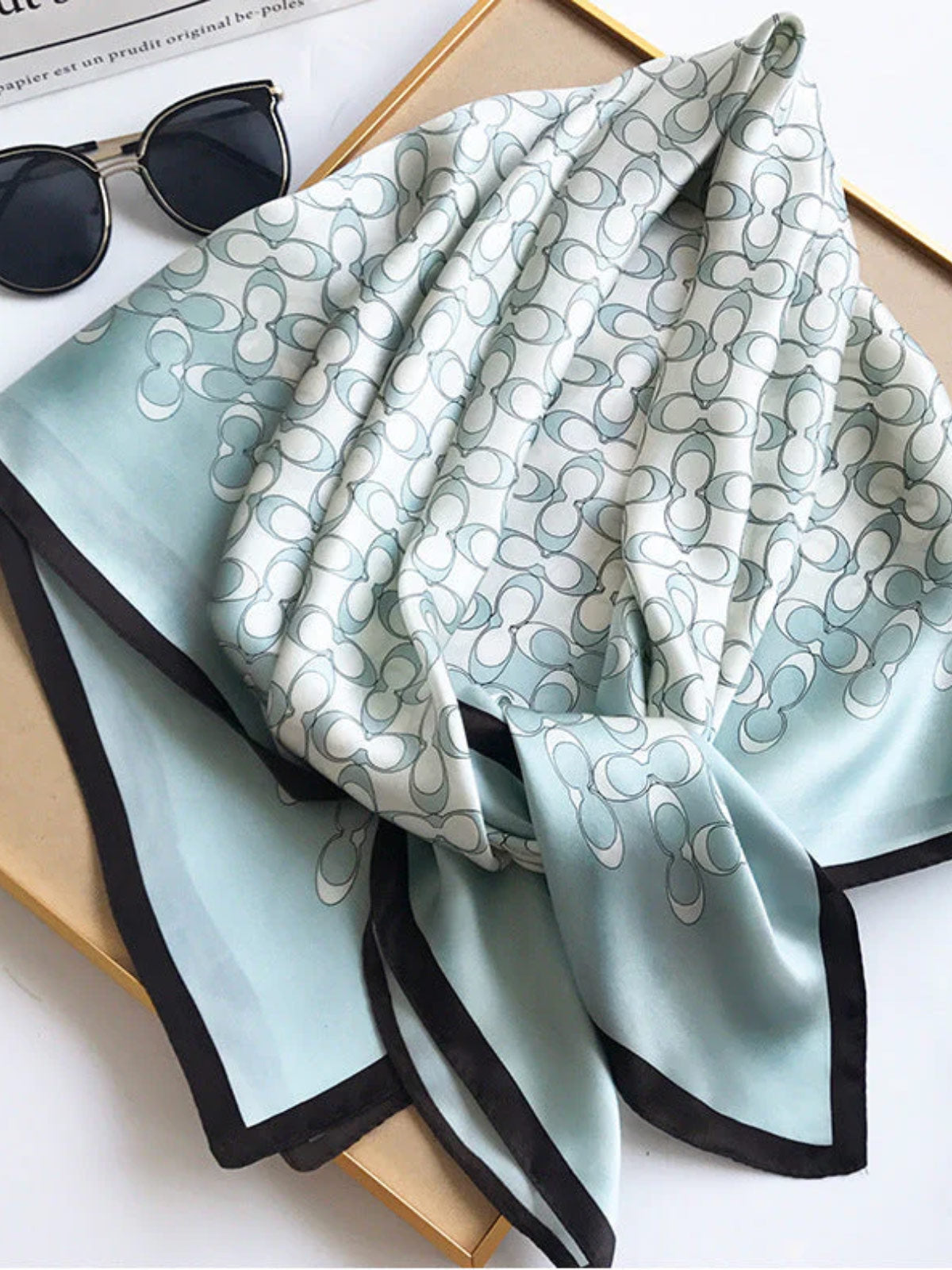 [P006] SilkSilky-UK Pure Silk Scarf 002
