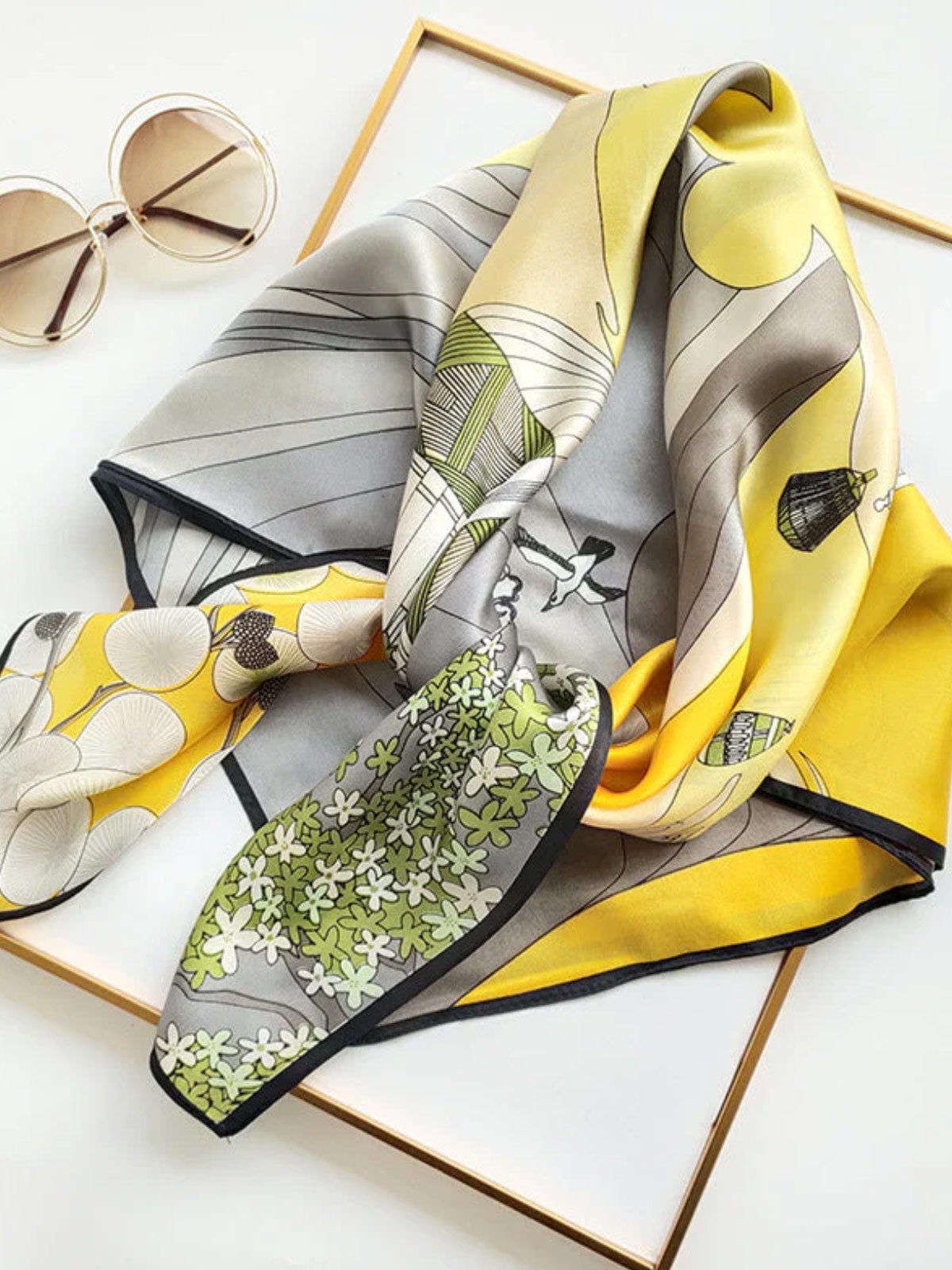[P008] SilkSilky-UK Pure Silk Scarf 003