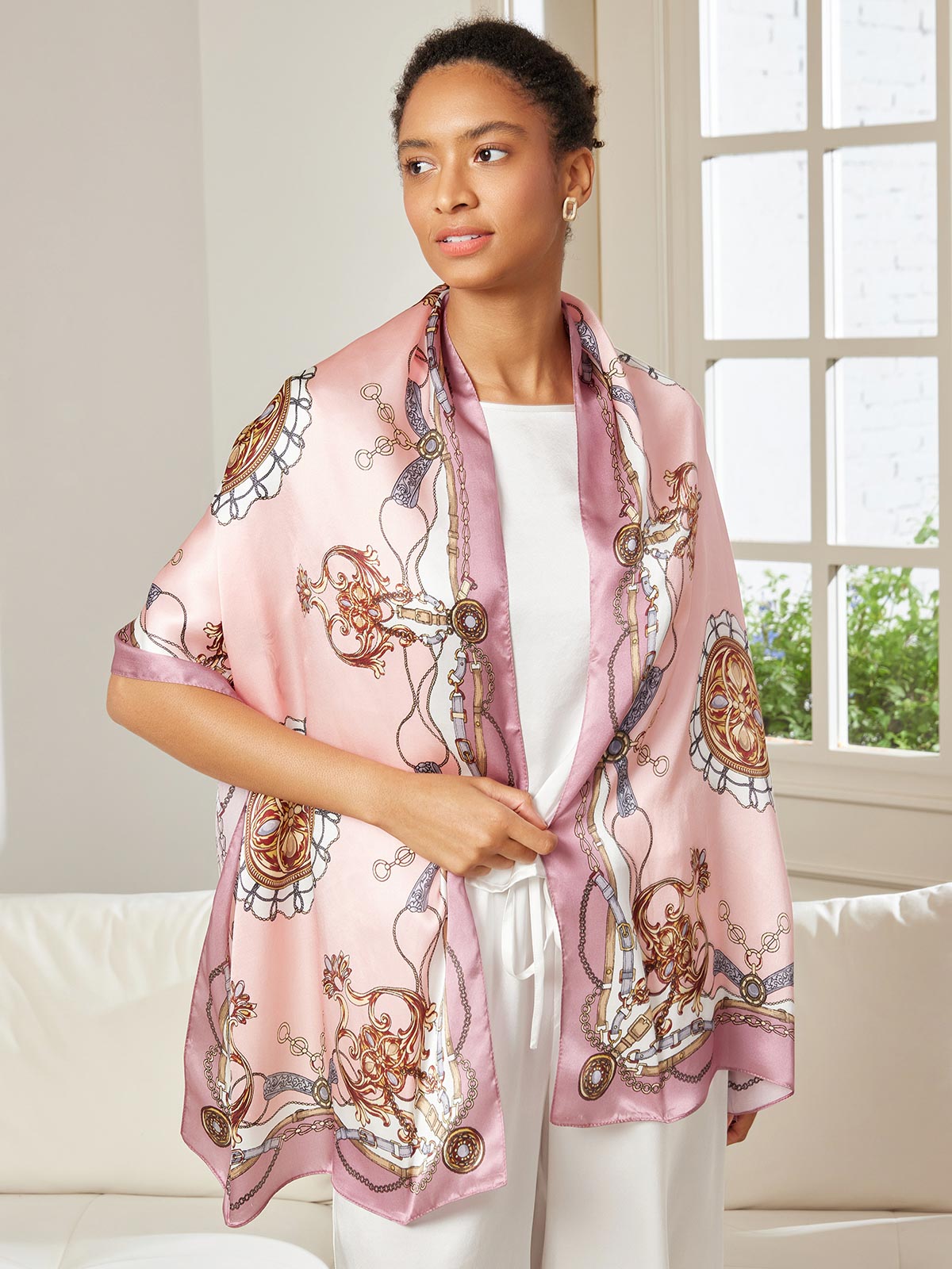 [P019] SilkSilky-UK Pure Silk Scarf 002