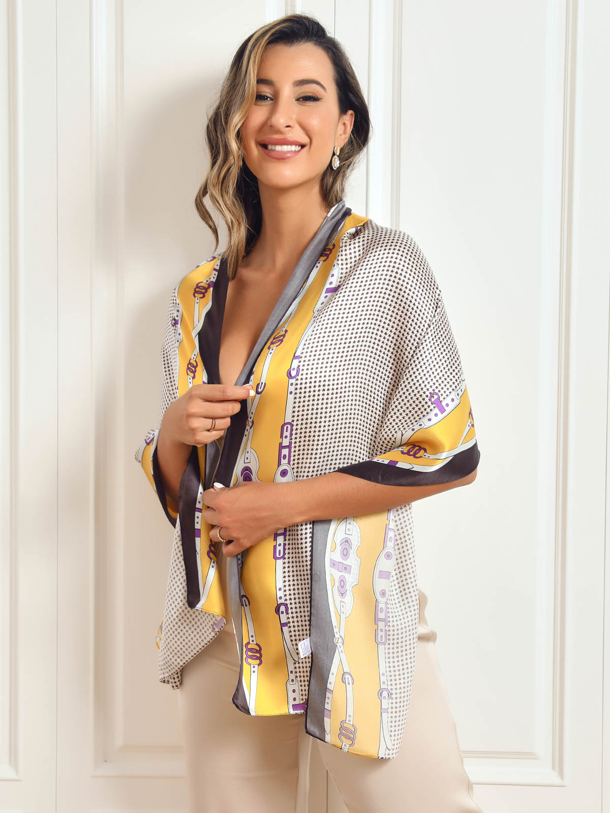 [P025] SilkSilky-UK Pure Silk Scarf 004