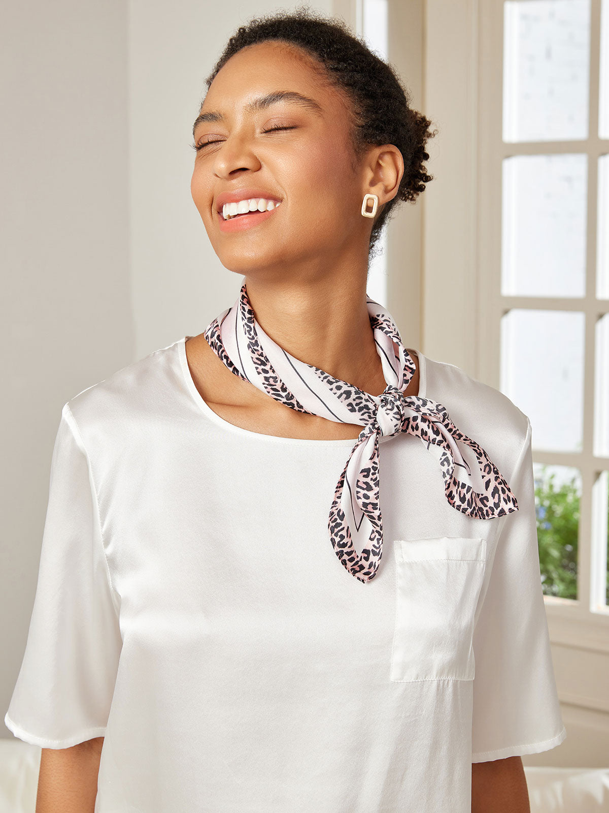 [P032] SilkSilky-UK Pure Silk Scarf 004