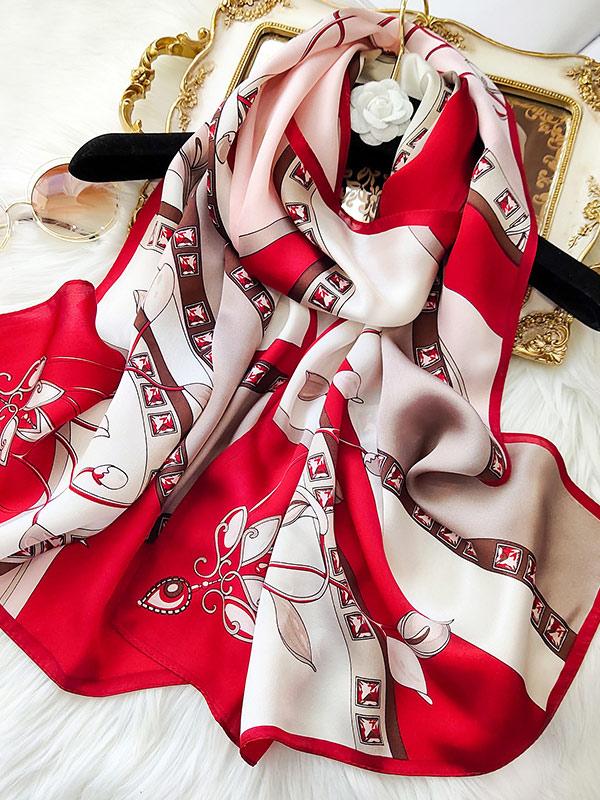 [P082] SilkSilky-UK Pure Silk Scarf 001