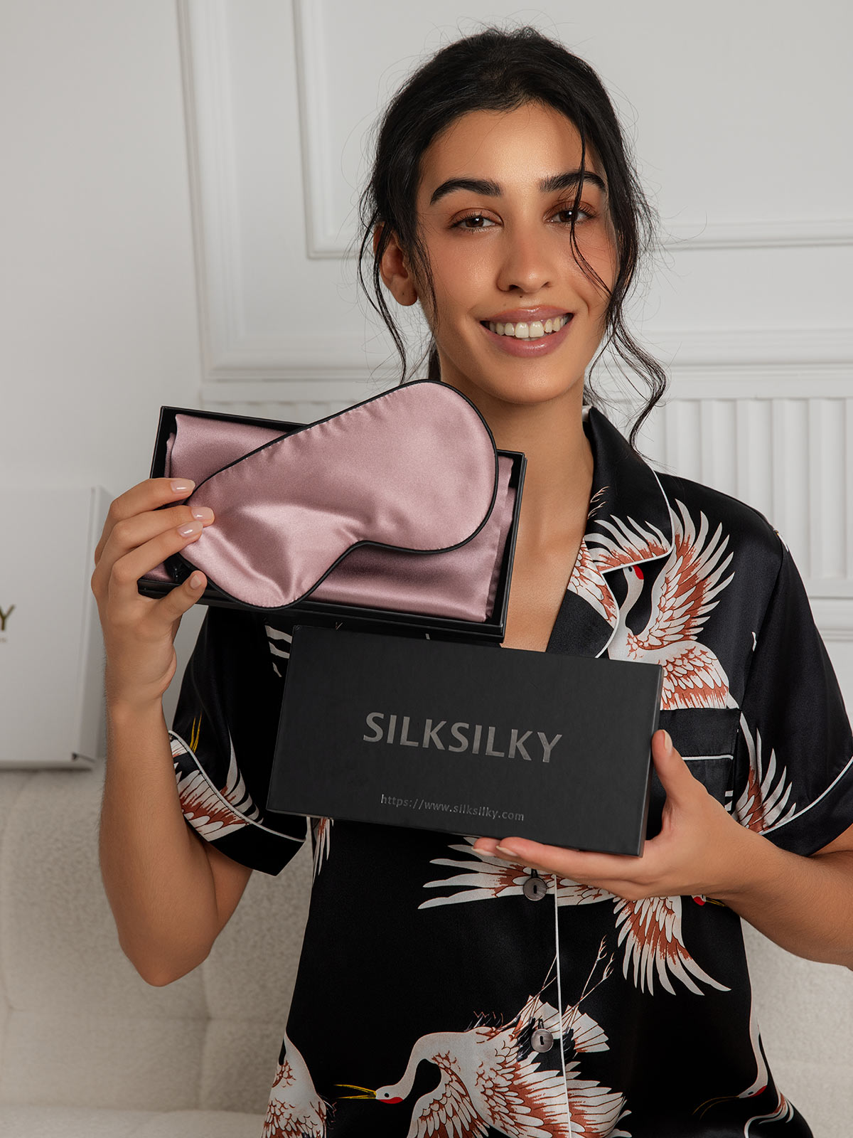 [Pale Mauve] SilkSilky-UK 19Momme Pure Silk Pillowcase Set 001