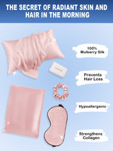 [Pale Mauve] SilkSilky-UK 19Momme Pure Silk Pillowcase Set 002