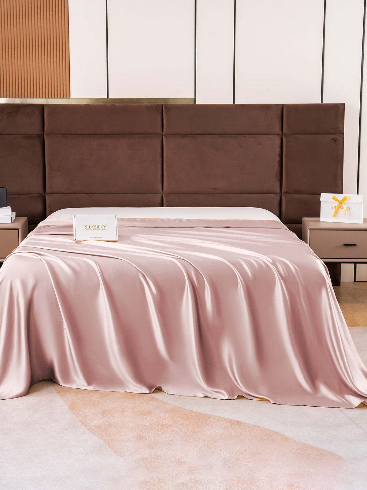 [Pale Mauve] SilkSilky-UK 19Momme Pure Silk Sheet 002