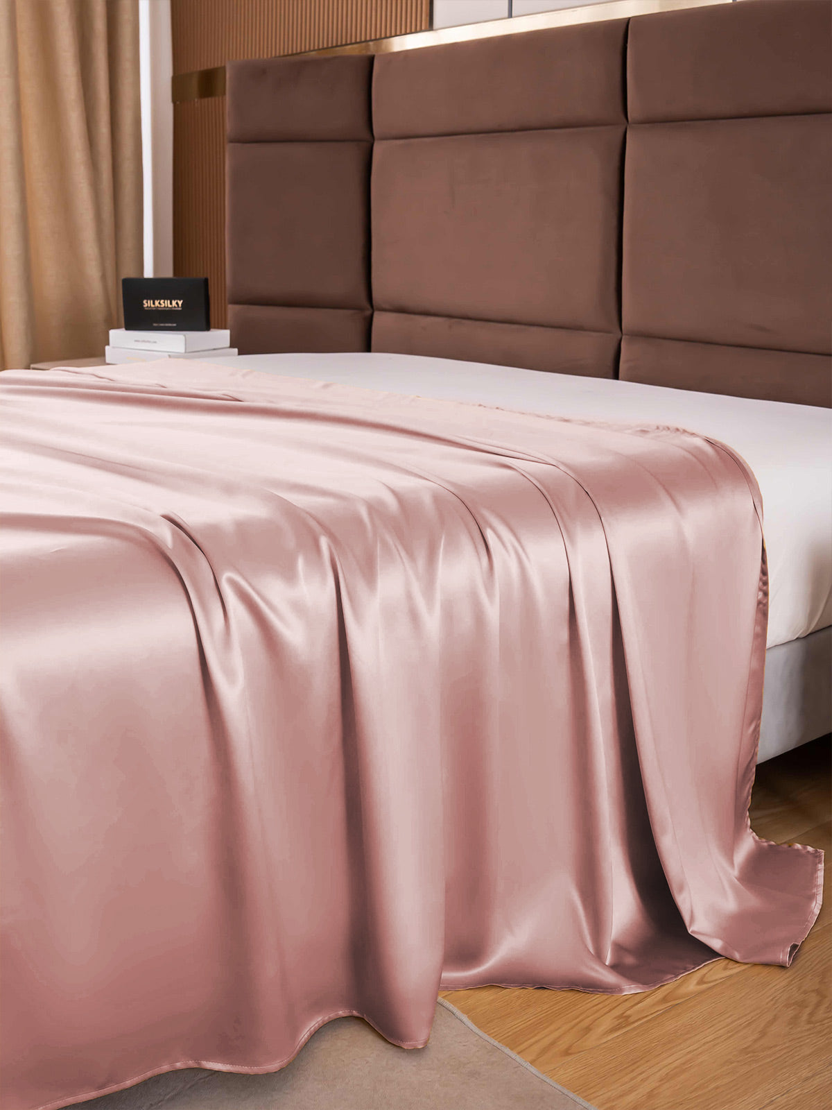 [Pale Mauve] SilkSilky-UK 19Momme Pure Silk Sheet 003
