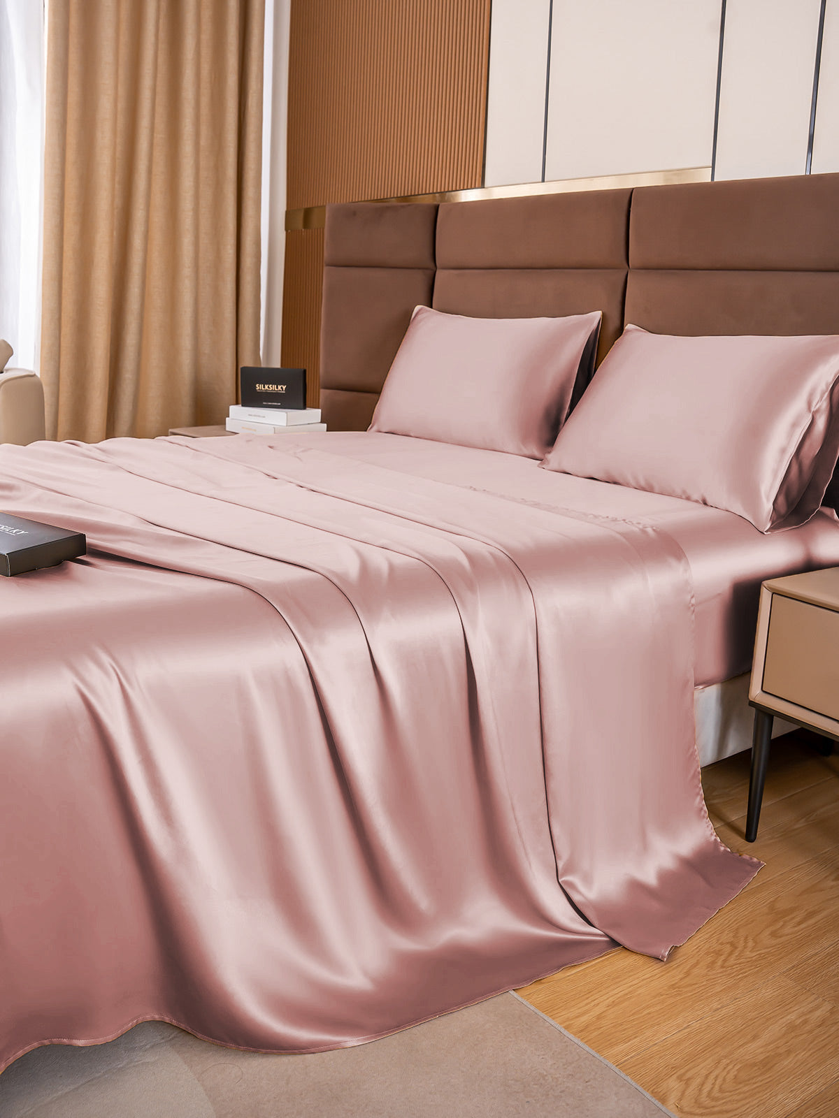 [Pale Mauve] SilkSilky-UK 19Momme Pure Silk Sheet 003