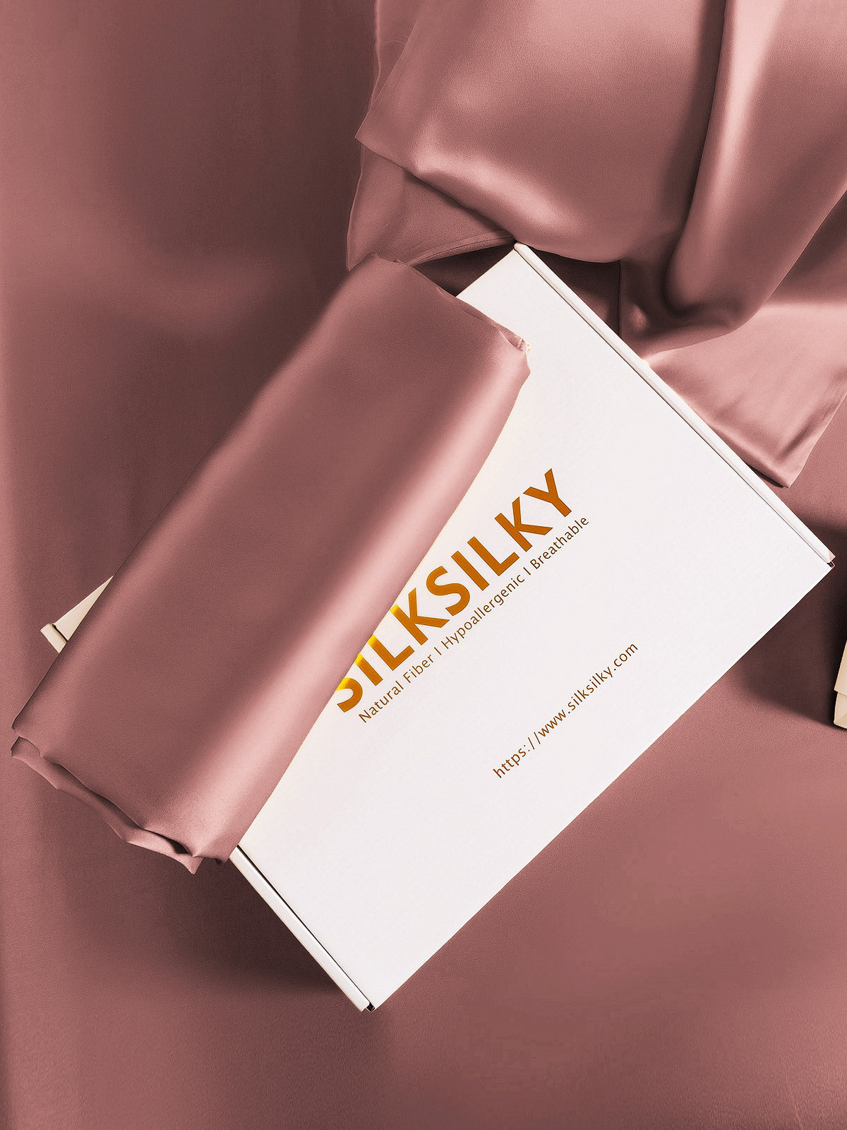 [Pale Mauve] SilkSilky-UK 22Momme Pure Silk Pillowcase 006