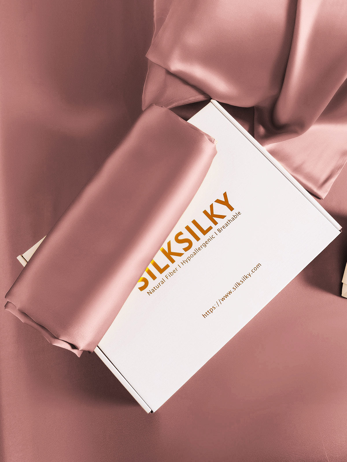 [Pale Mauve] SilkSilky-UK 30Momme Pure Silk Pillowcase 006