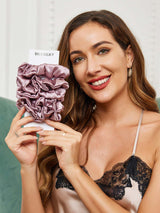 [Pale Mauve] SilkSilky-UK Scrunchie 002