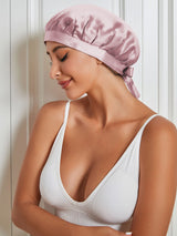 [Pale Mauve] SilkSilky-UK Sleep Cap 001