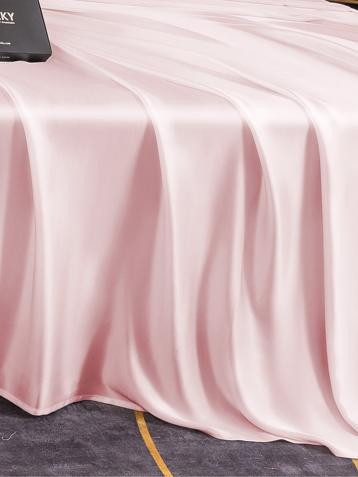 [Pink] SilkSilky-UK 19Momme Pure Silk Bedding Set 005