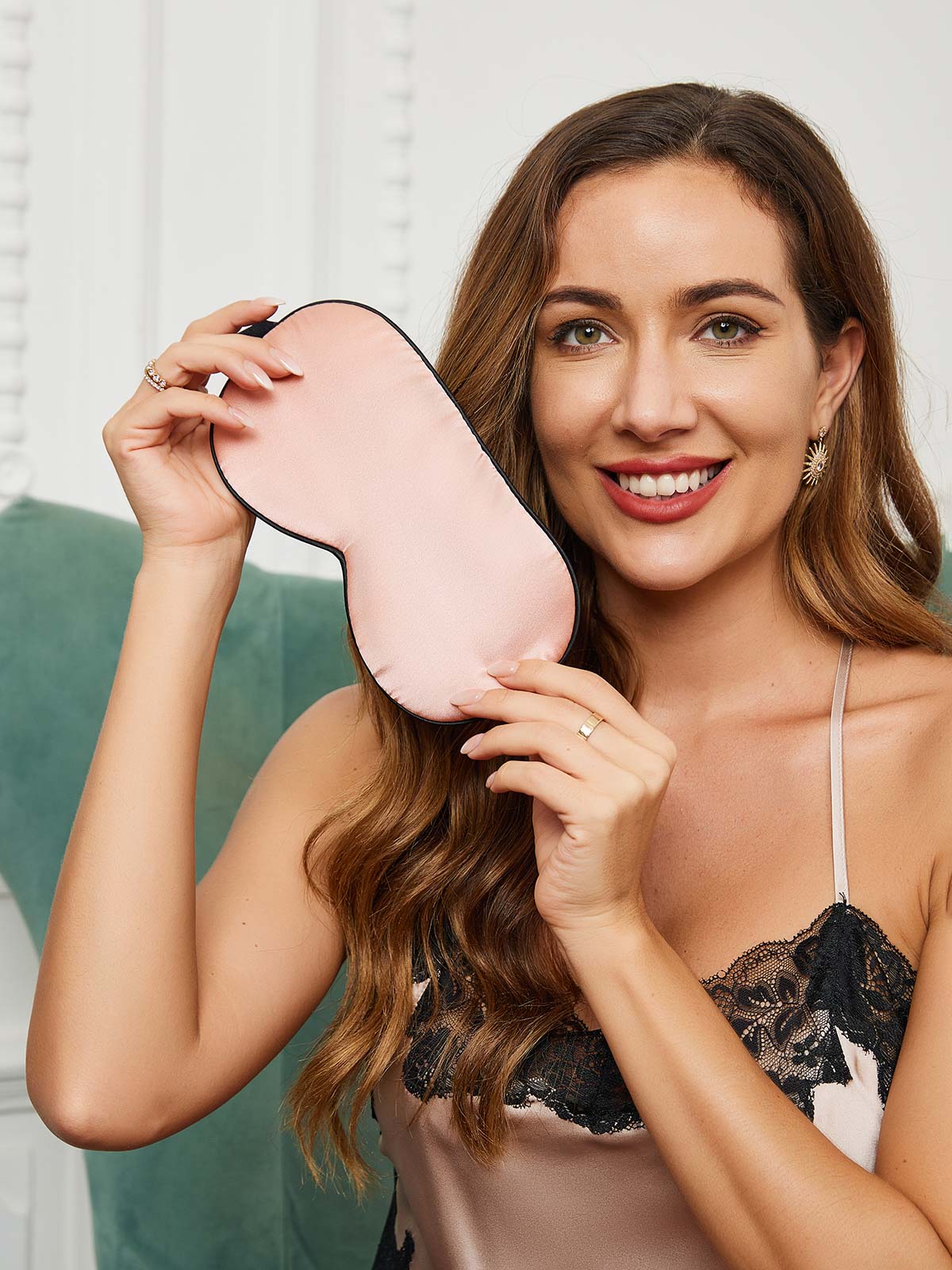 [Pink] SilkSilky-UK 19Momme Pure Silk Eye Mask 005