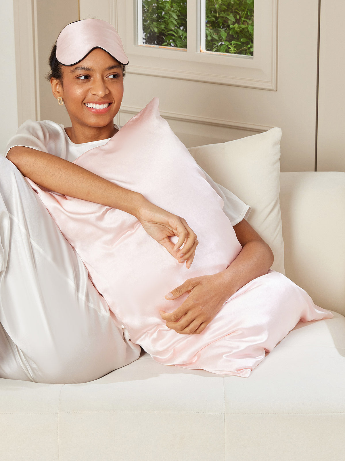 [Pink] SilkSilky-UK 22Momme Pure Silk Pillowcase Set 002