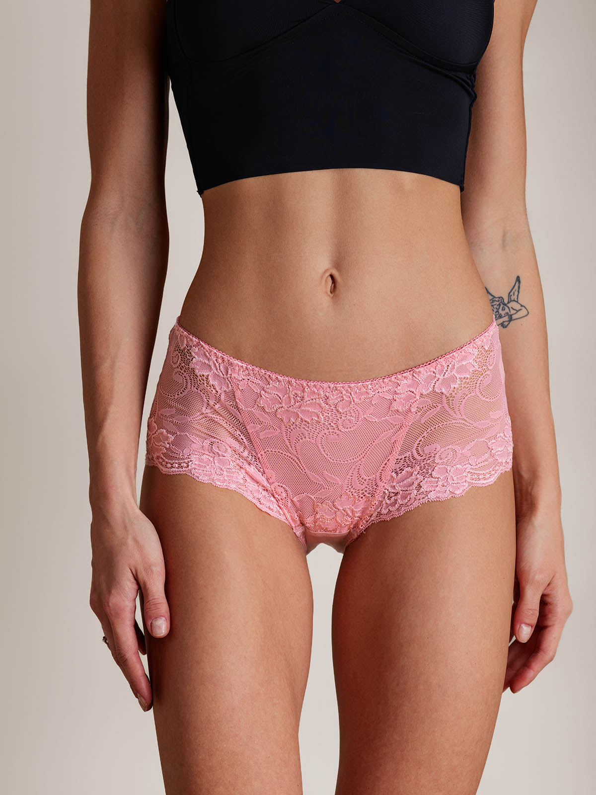 [Pink] SilkSilky-UK Silk Knitted Panty 002