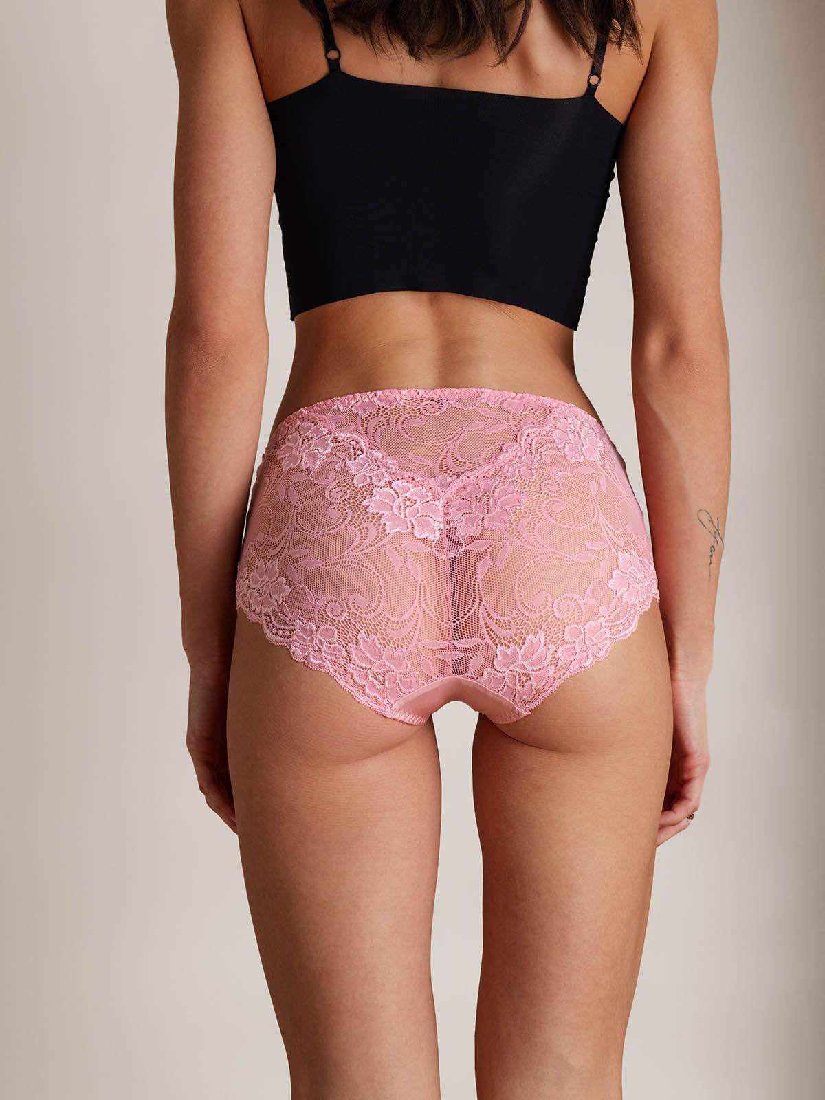 [Pink] SilkSilky-UK Silk Knitted Panty 003