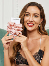 [Pink] SilkSilky-UK Scrunchie 002