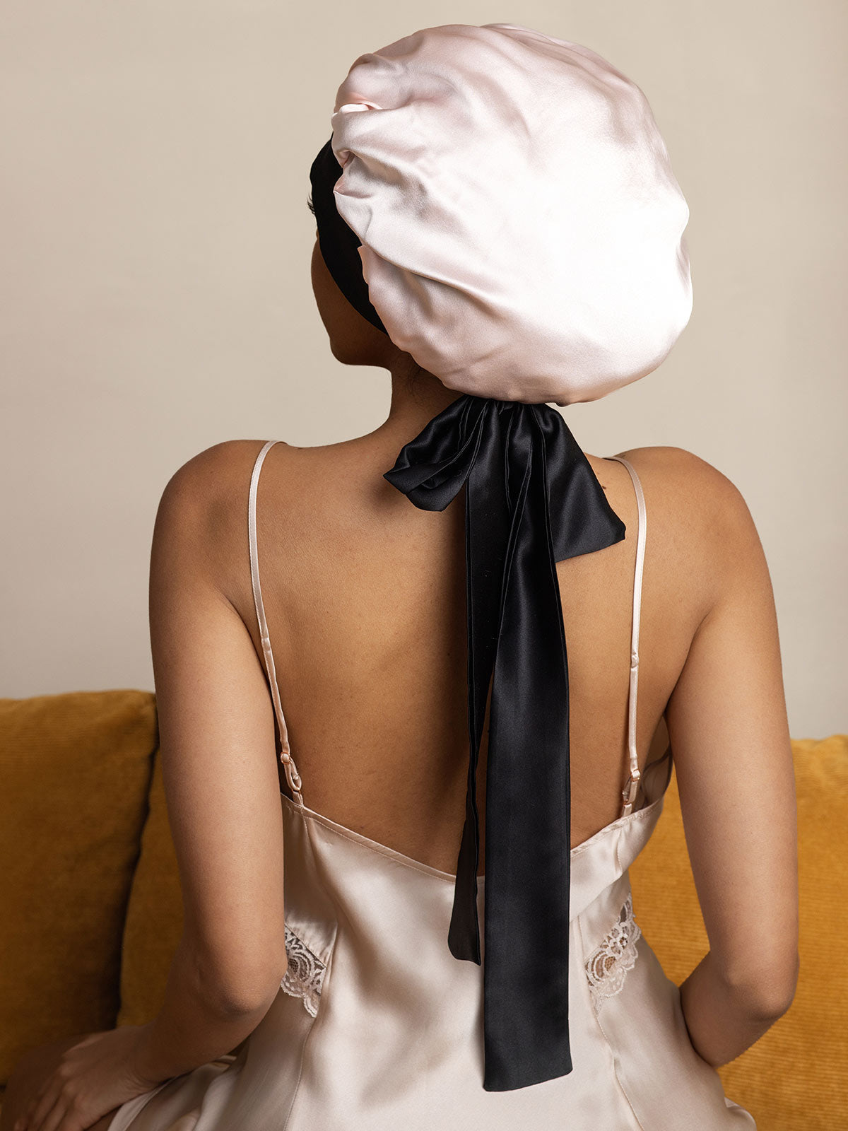 [Pink] SilkSilky-UK Pure Silk Sleep Cap 004