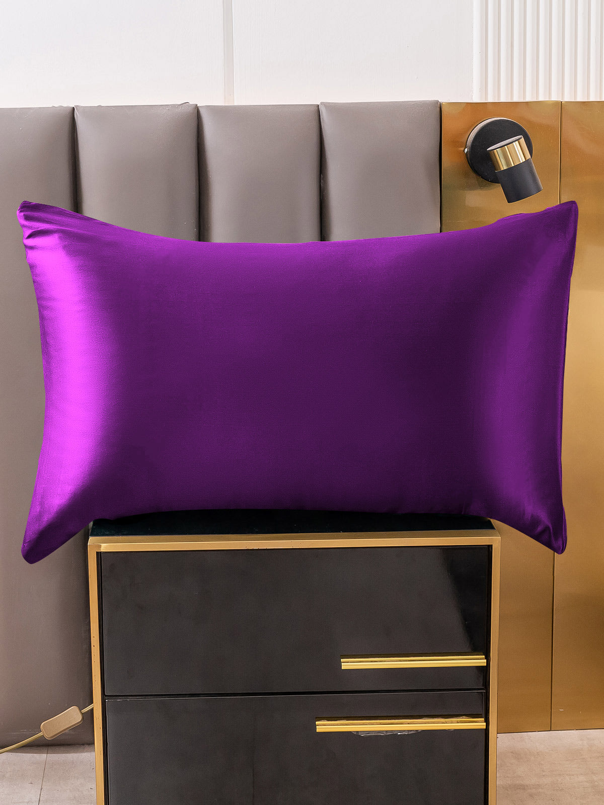 [Purple] SilkSilky-UK 19Momme Pure Silk Pillowcase 001