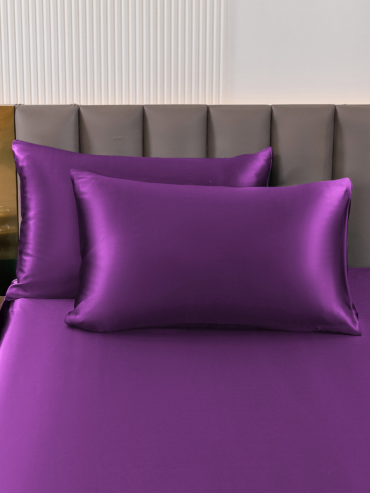 [Purple] SilkSilky-UK 19Momme Pure Silk Pillowcase 001