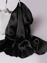 [Black] SilkSilky-UK Scarf 001