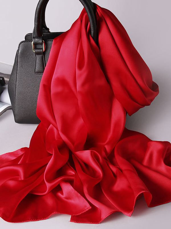 [Red] SilkSilky-UK Scarf 005