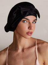 [Black] SilkSilky-UK Sleep Cap 001