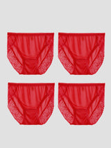 [Red] SilkSilky-UK Silk Jersey Panty 005