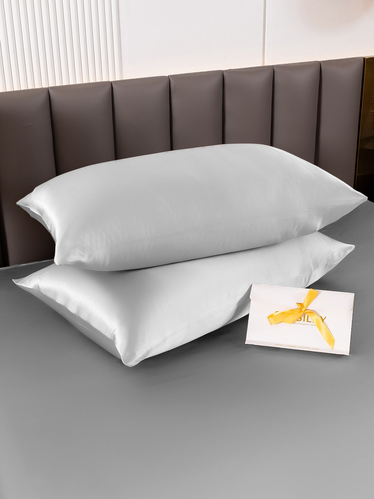 [Silver] SilkSilky-UK 19Momme Pure Silk Pillowcase 004
