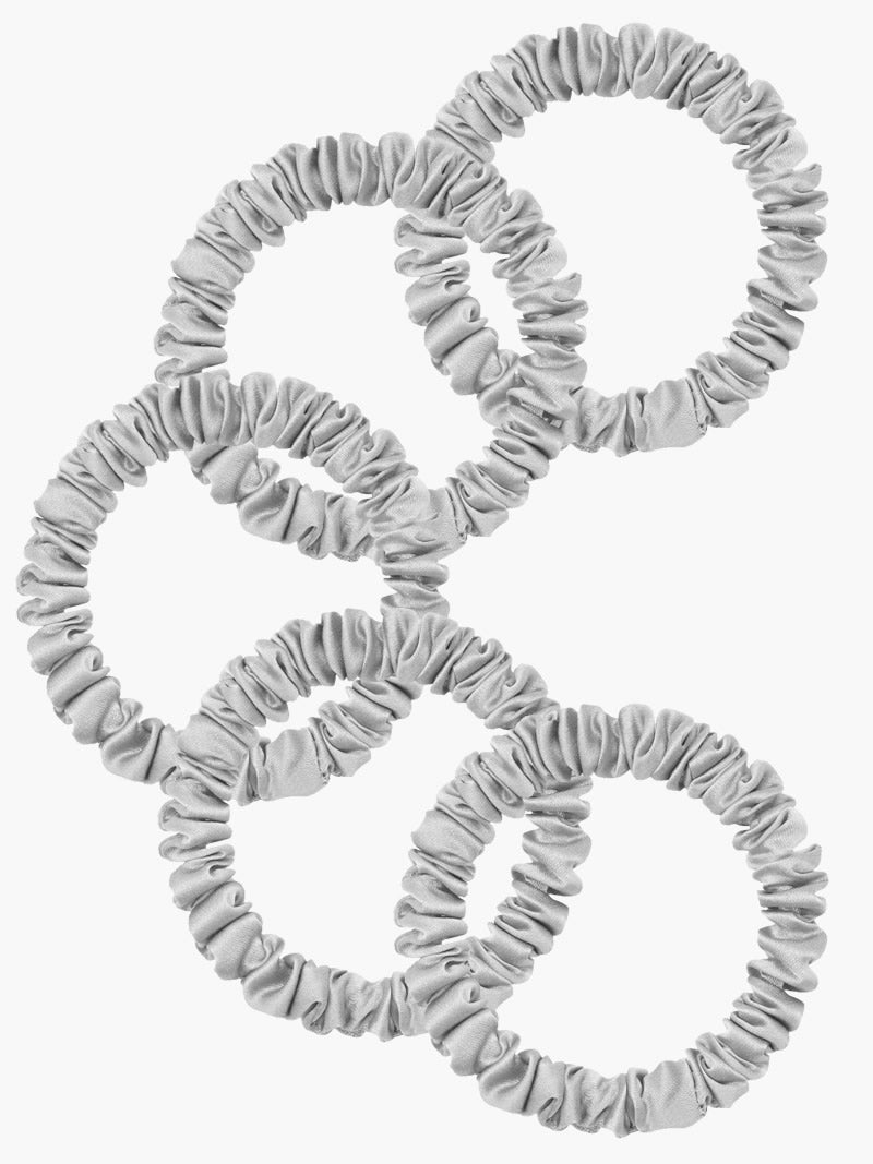 [Silver] SilkSilky-UK 19Momme Pure Silk Scrunchie 003