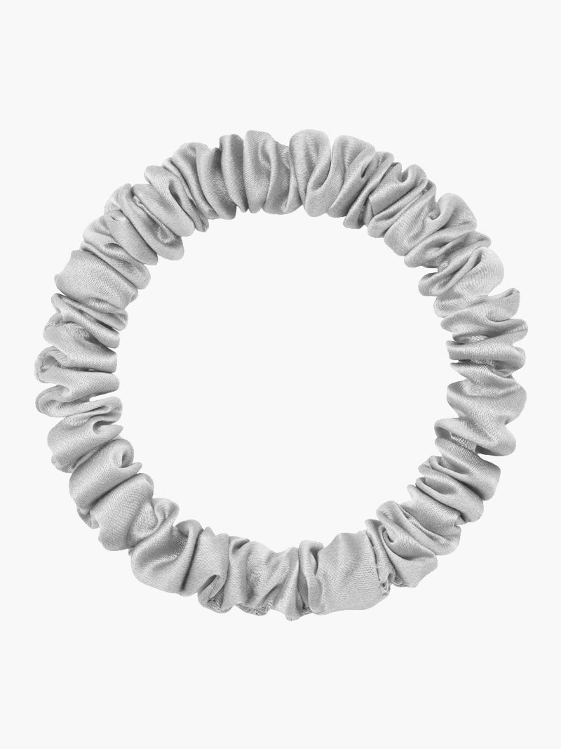 [Silver] SilkSilky-UK 19Momme Pure Silk Scrunchie 004