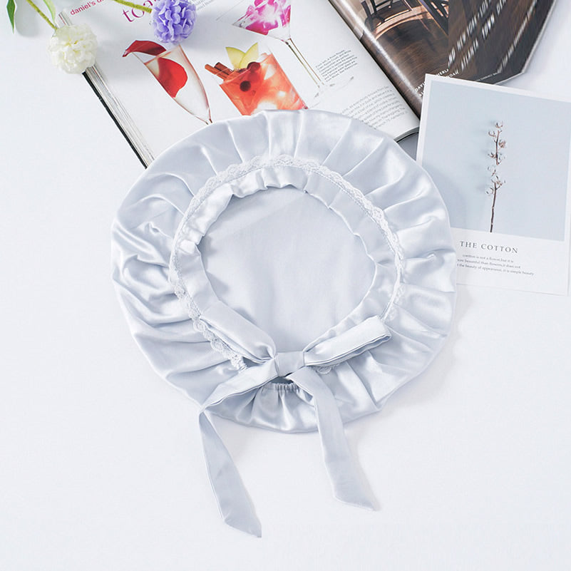 [Silver] SilkSilky-UK Pure Silk Sleep Cap 003
