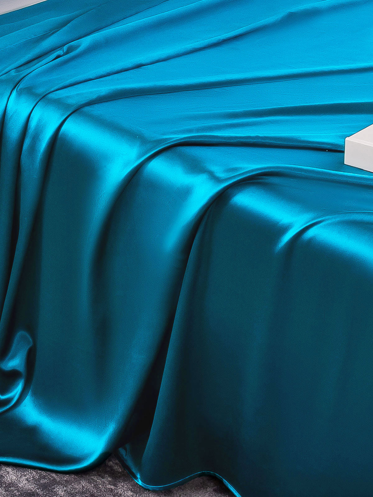 [Teal] SilkSilky-UK 19Momme Pure Silk Bedding Set 005