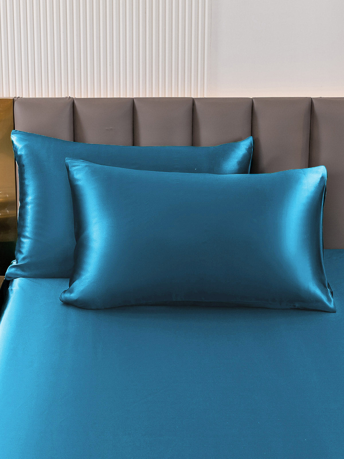[Teal] SilkSilky-UK 19Momme Pure Silk Pillowcase 001