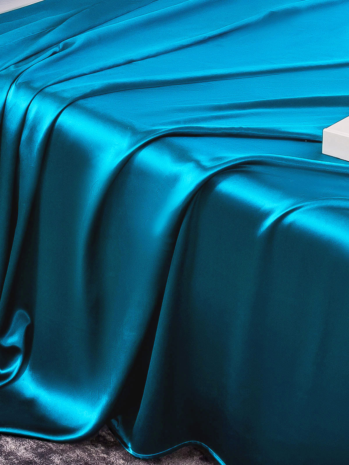 [Teal] SilkSilky-UK 22Momme Pure Silk Bedding Set 005